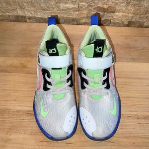 Nike Neon KD Trey 5 VII Basketball Shoes Kids Youth AT5686-134 Hook & Loop 2Y
